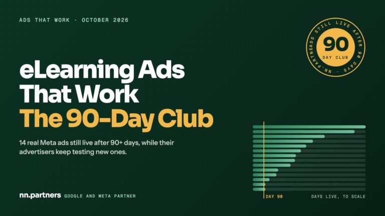 eLearning Ads That Work: 14 Ads Still Running After 90+ Days